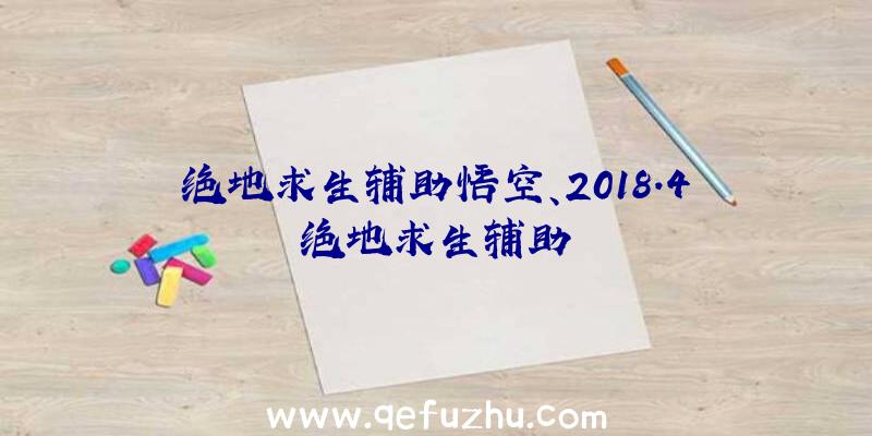 绝地求生辅助悟空、2018.4绝地求生辅助