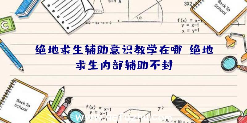 绝地求生辅助意识教学在哪、绝地求生内部辅助不封