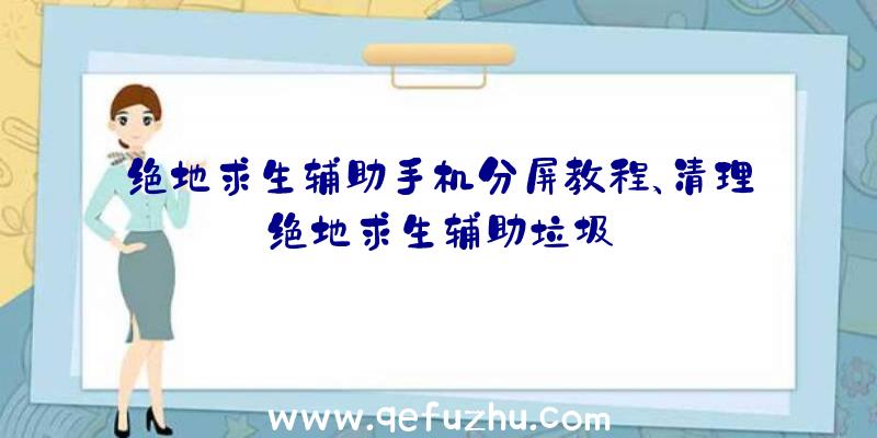 绝地求生辅助手机分屏教程、清理绝地求生辅助垃圾