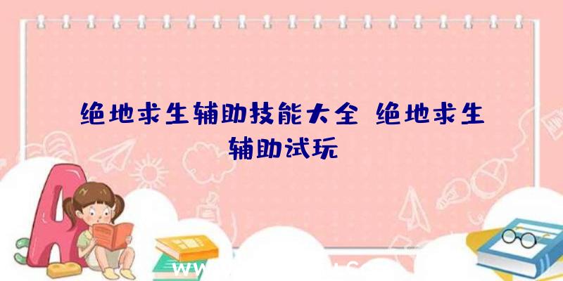 绝地求生辅助技能大全、绝地求生辅助试玩