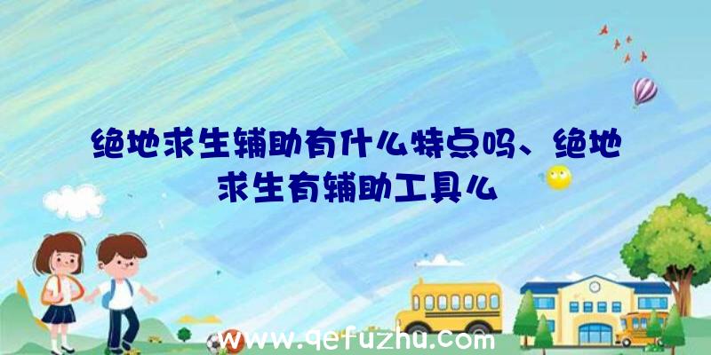 绝地求生辅助有什么特点吗、绝地求生有辅助工具么