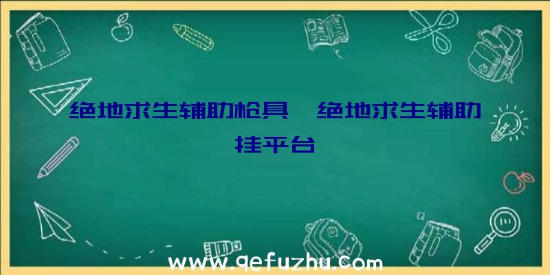 绝地求生辅助枪具、绝地求生辅助挂平台