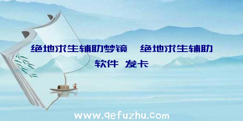 绝地求生辅助梦镜、绝地求生辅助软件