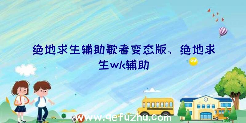 绝地求生辅助歌者变态版、绝地求生wk辅助