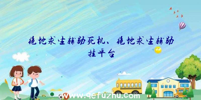 绝地求生辅助死机、绝地求生辅助挂平台