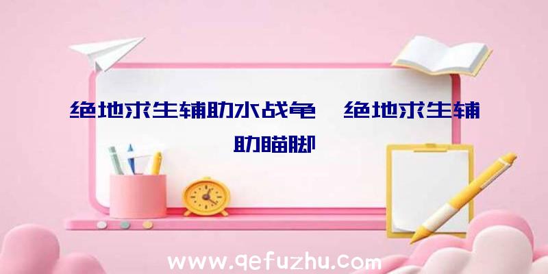 绝地求生辅助水战龟、绝地求生辅助瞄脚