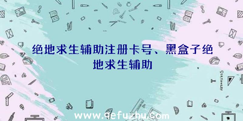 绝地求生辅助注册卡号、黑盒子绝地求生辅助