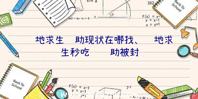 绝地求生辅助现状在哪找、绝地求生秒吃药辅助被封