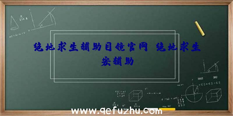 绝地求生辅助目镜官网、绝地求生宏辅助