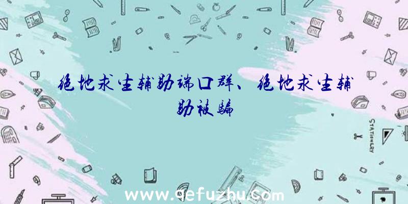 绝地求生辅助端口群、绝地求生辅助被骗