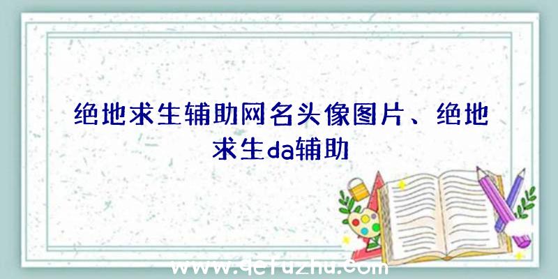 绝地求生辅助网名头像图片、绝地求生da辅助