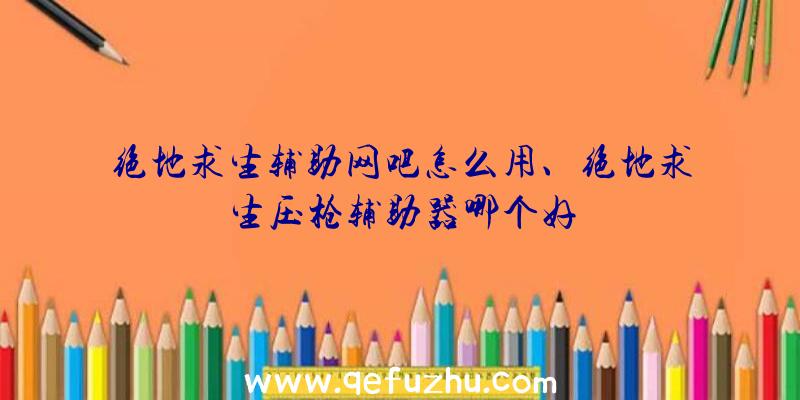 绝地求生辅助网吧怎么用、绝地求生压枪辅助器哪个好