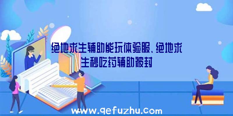 绝地求生辅助能玩体验服、绝地求生秒吃药辅助被封