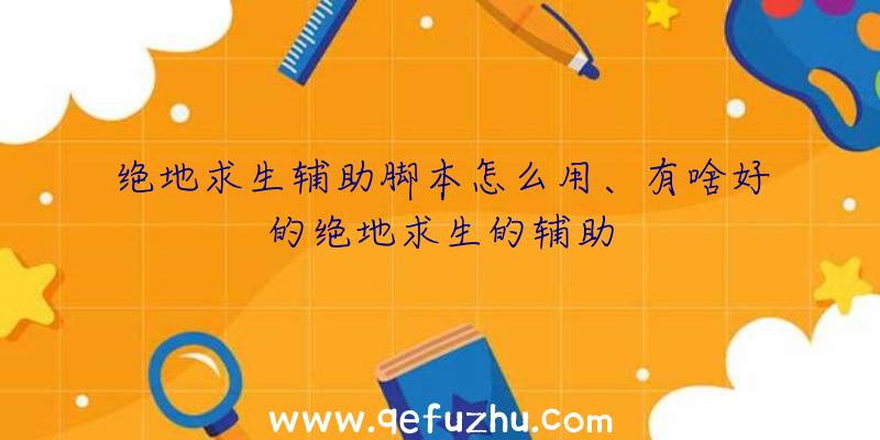 绝地求生辅助脚本怎么用、有啥好的绝地求生的辅助