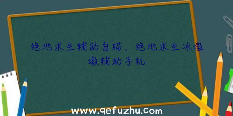 绝地求生辅助自瞄、绝地求生冰墩墩辅助手机