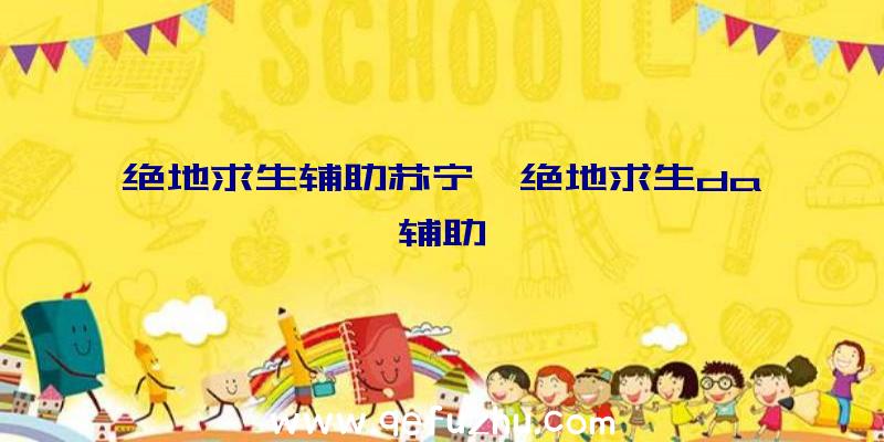 绝地求生辅助苏宁、绝地求生da辅助