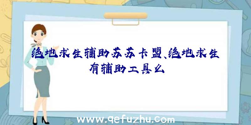 绝地求生辅助苏苏卡盟、绝地求生有辅助工具么