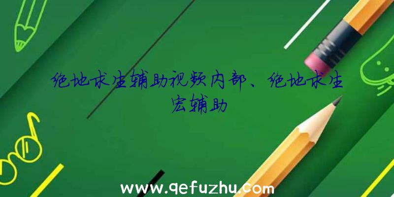 绝地求生辅助视频内部、绝地求生宏辅助