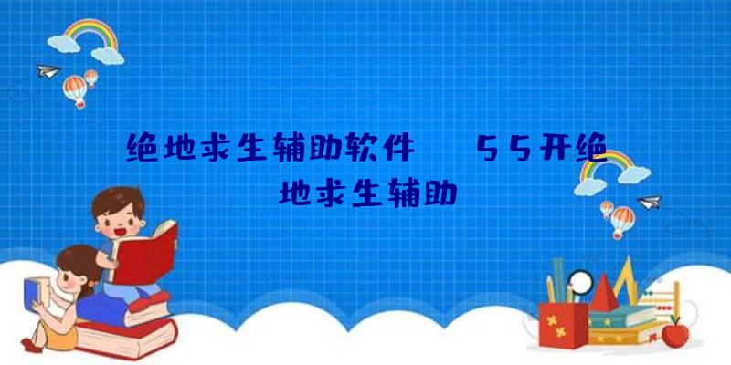 绝地求生辅助软件re、55开绝地求生辅助