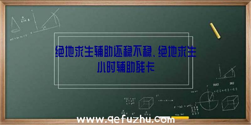 绝地求生辅助还稳不稳、绝地求生小时辅助残卡