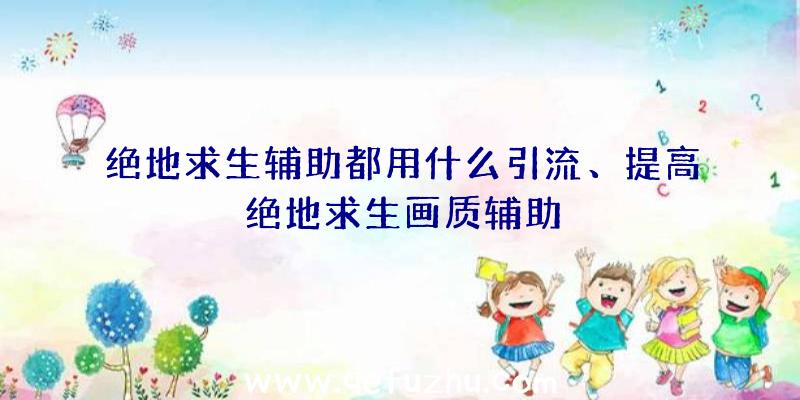 绝地求生辅助都用什么引流、提高绝地求生画质辅助