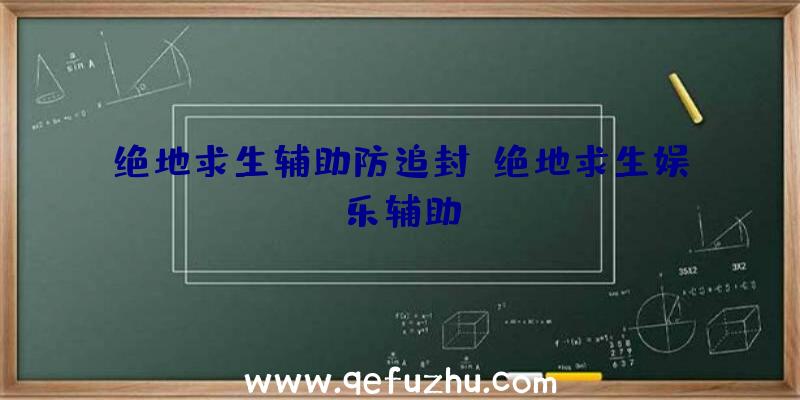 绝地求生辅助防追封、绝地求生娱乐辅助