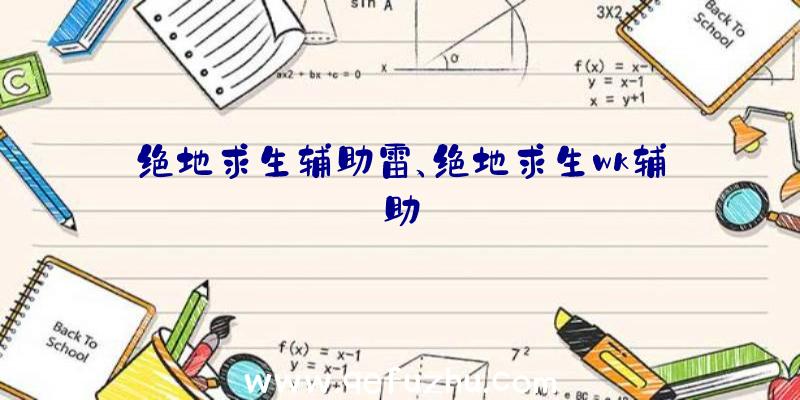 绝地求生辅助雷、绝地求生wk辅助