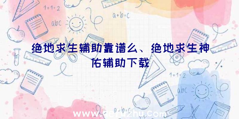 绝地求生辅助靠谱么、绝地求生神佑辅助下载