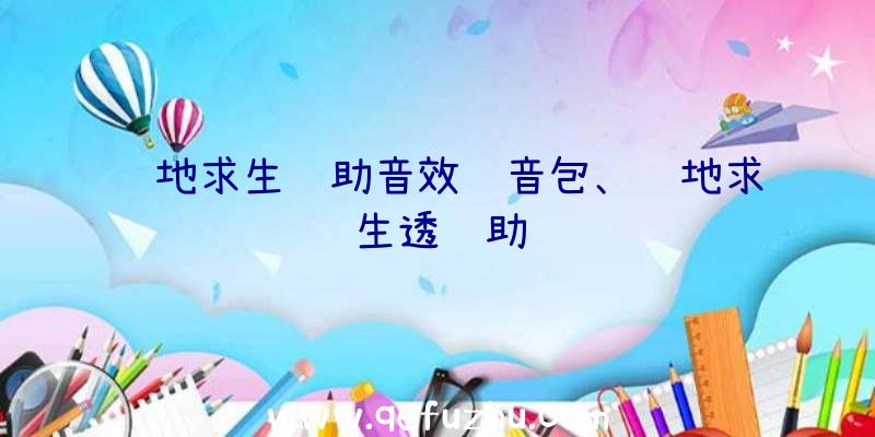 绝地求生辅助音效语音包、绝地求生透辅助