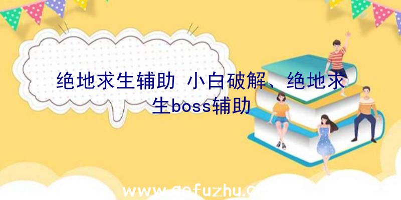 绝地求生辅助+小白破解、绝地求生boss辅助