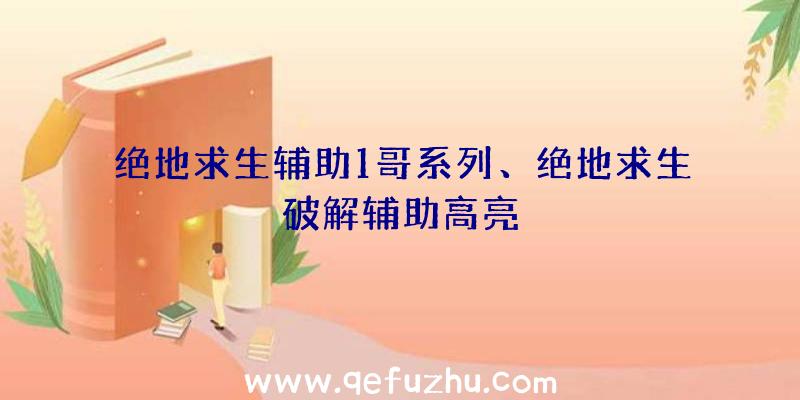 绝地求生辅助1哥系列、绝地求生破解辅助高亮