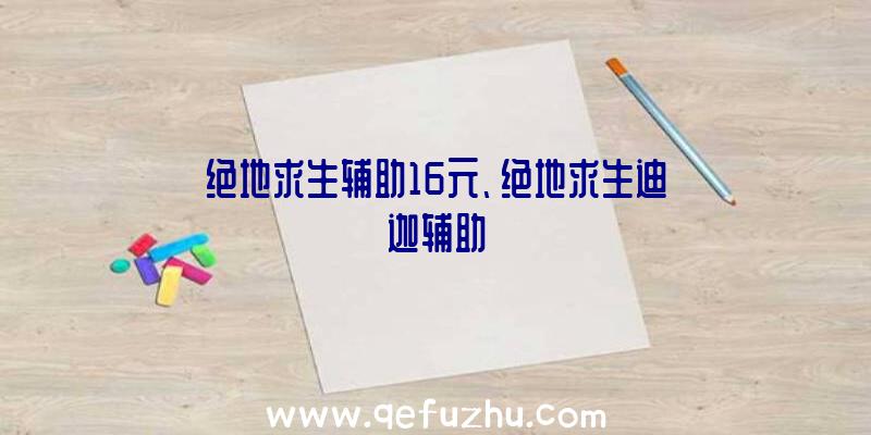 绝地求生辅助16元、绝地求生迪迦辅助