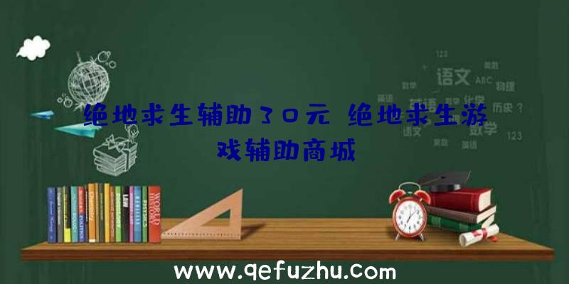 绝地求生辅助30元、绝地求生游戏辅助商城