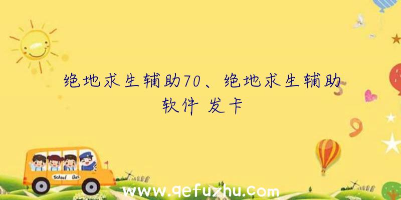 绝地求生辅助70、绝地求生辅助软件