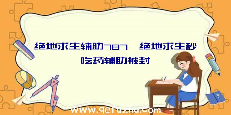 绝地求生辅助787、绝地求生秒吃药辅助被封