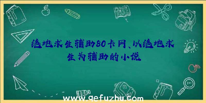 绝地求生辅助80卡网、以绝地求生为辅助的小说