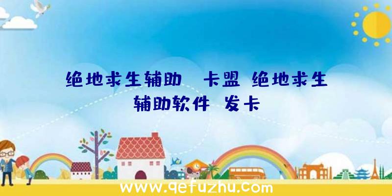 绝地求生辅助ak卡盟、绝地求生辅助软件