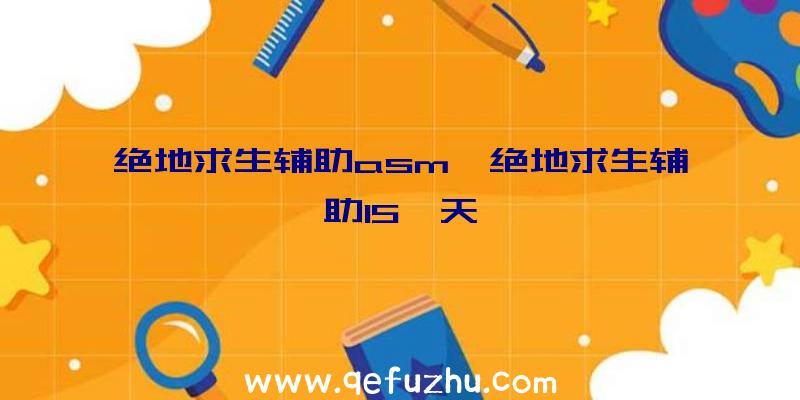 绝地求生辅助asm、绝地求生辅助15一天