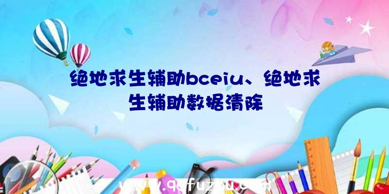 绝地求生辅助bceiu、绝地求生辅助数据清除