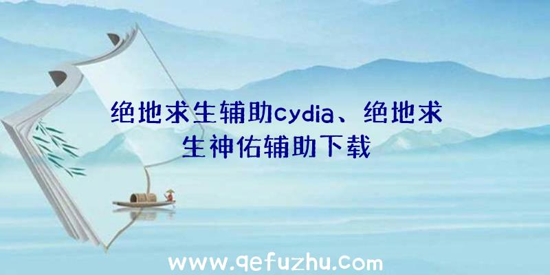 绝地求生辅助cydia、绝地求生神佑辅助下载