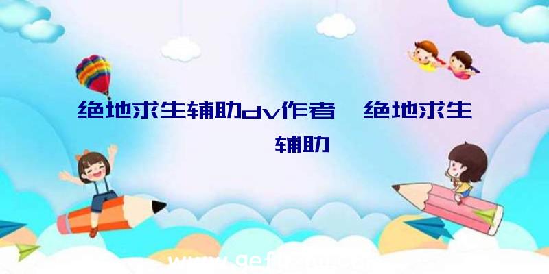 绝地求生辅助dv作者、绝地求生迪迦辅助