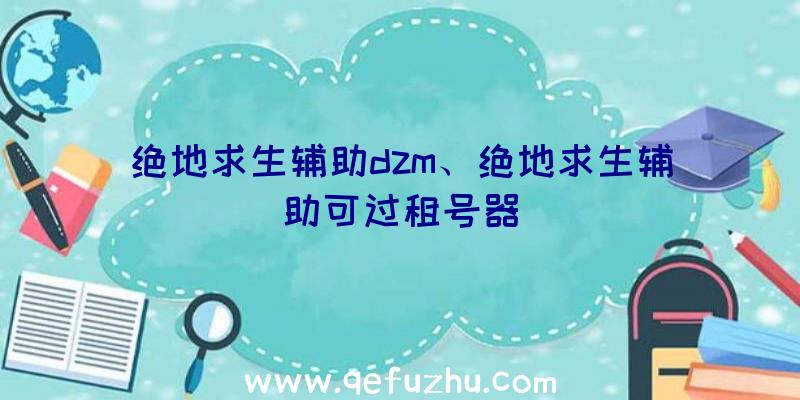 绝地求生辅助dzm、绝地求生辅助可过租号器