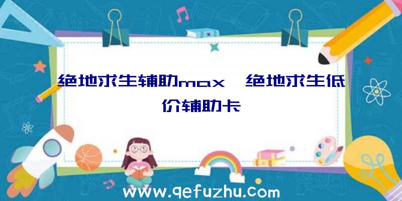 绝地求生辅助max、绝地求生低价辅助卡