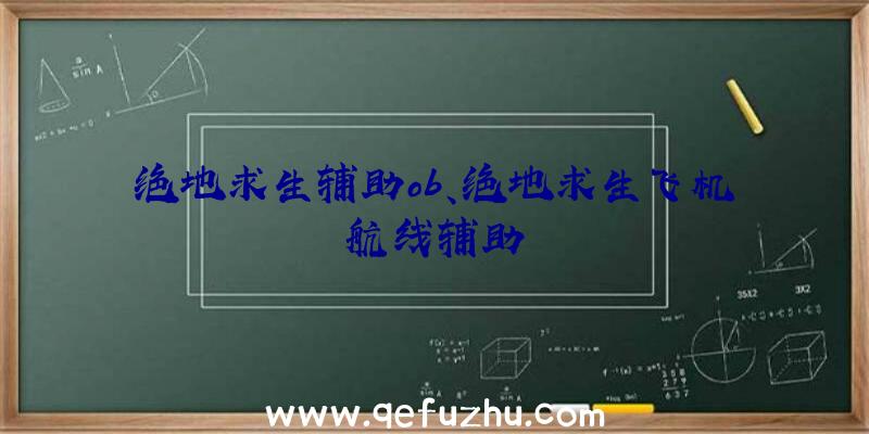 绝地求生辅助ob、绝地求生飞机航线辅助