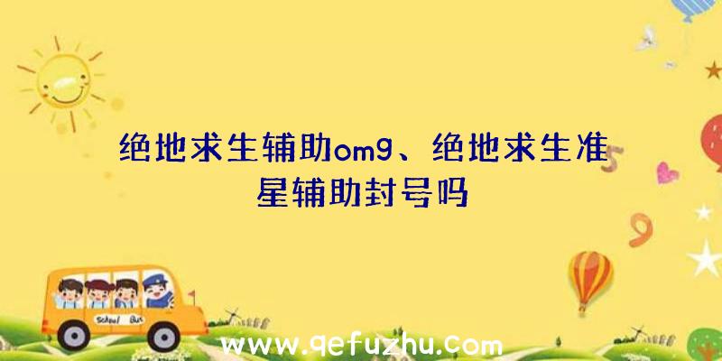 绝地求生辅助omg、绝地求生准星辅助封号吗