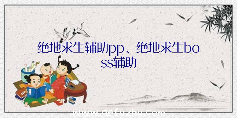 绝地求生辅助pp、绝地求生boss辅助