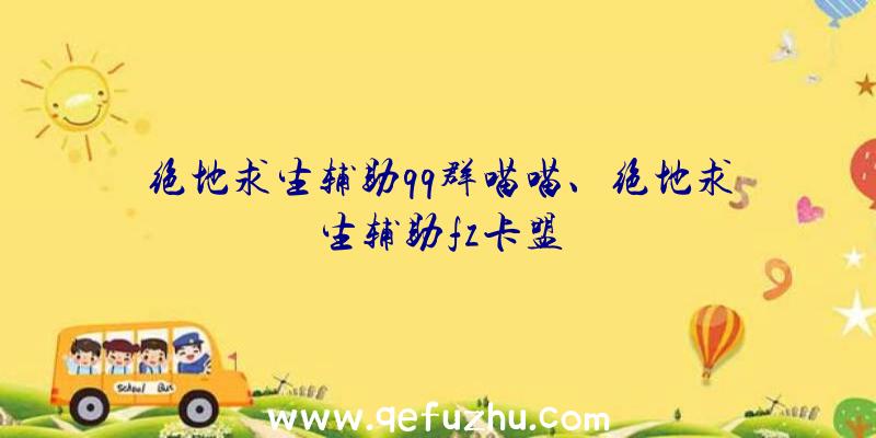 绝地求生辅助qq群喵喵、绝地求生辅助fz卡盟