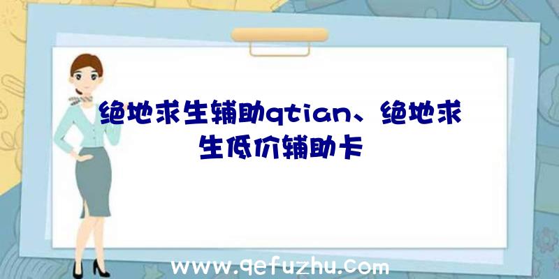 绝地求生辅助qtian、绝地求生低价辅助卡