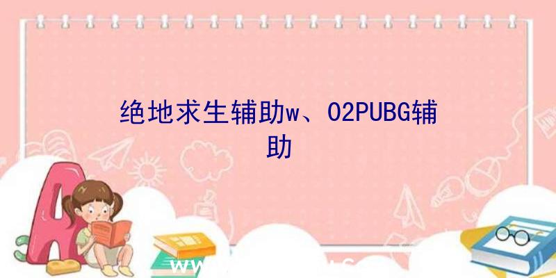 绝地求生辅助w、02PUBG辅助