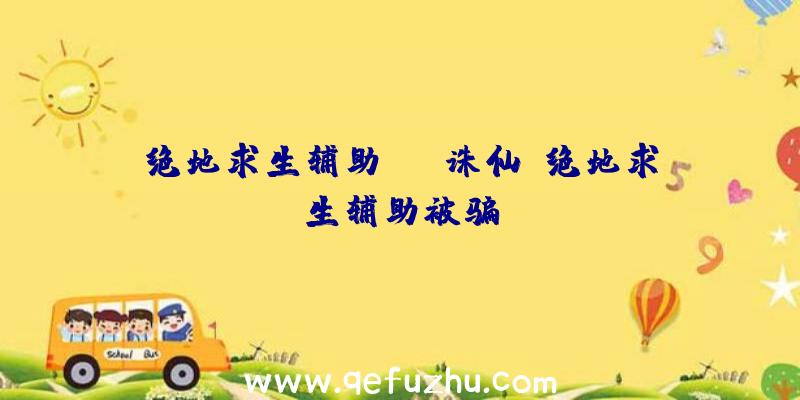 绝地求生辅助wgt诛仙、绝地求生辅助被骗